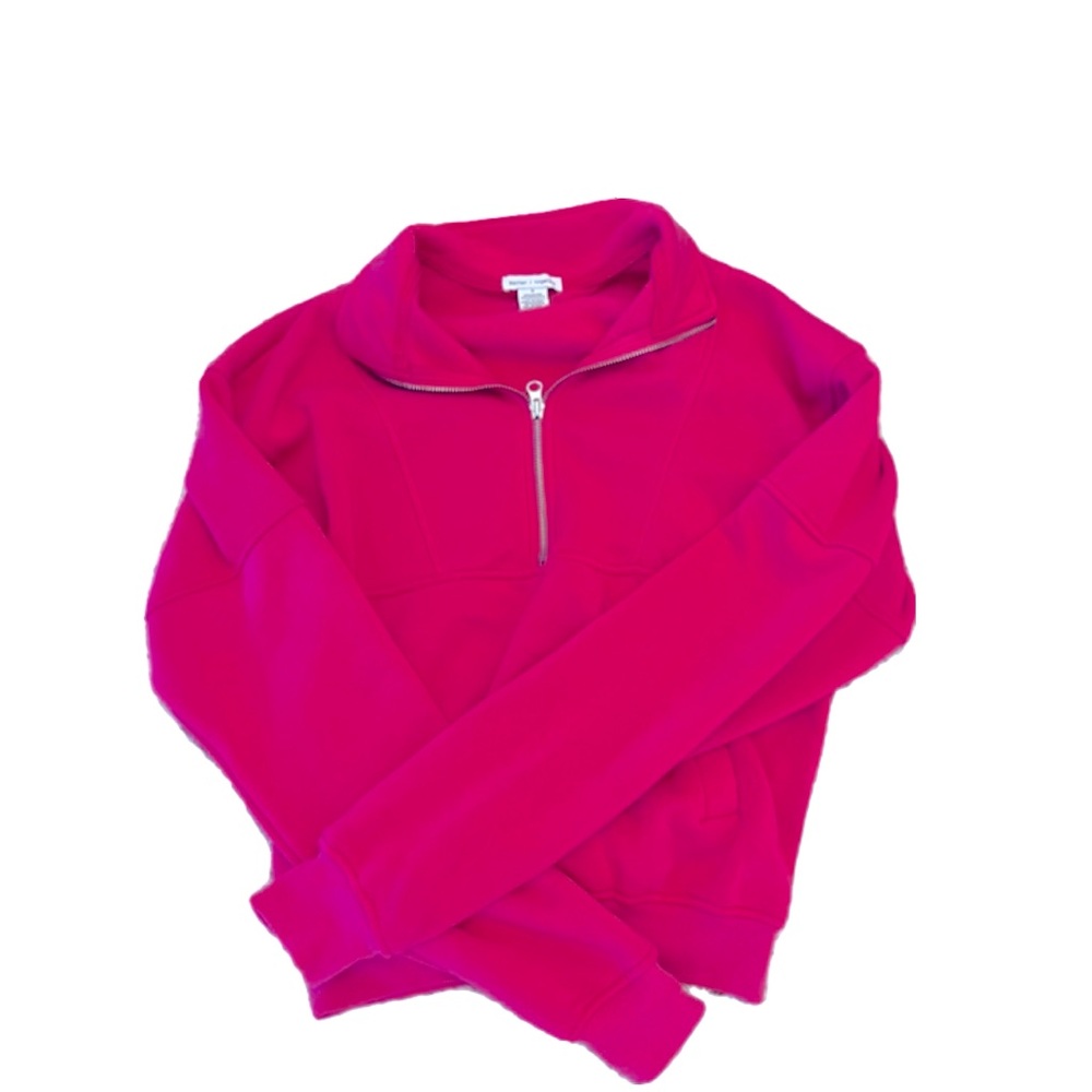 Hot pink Better/Together Zip up pull over.